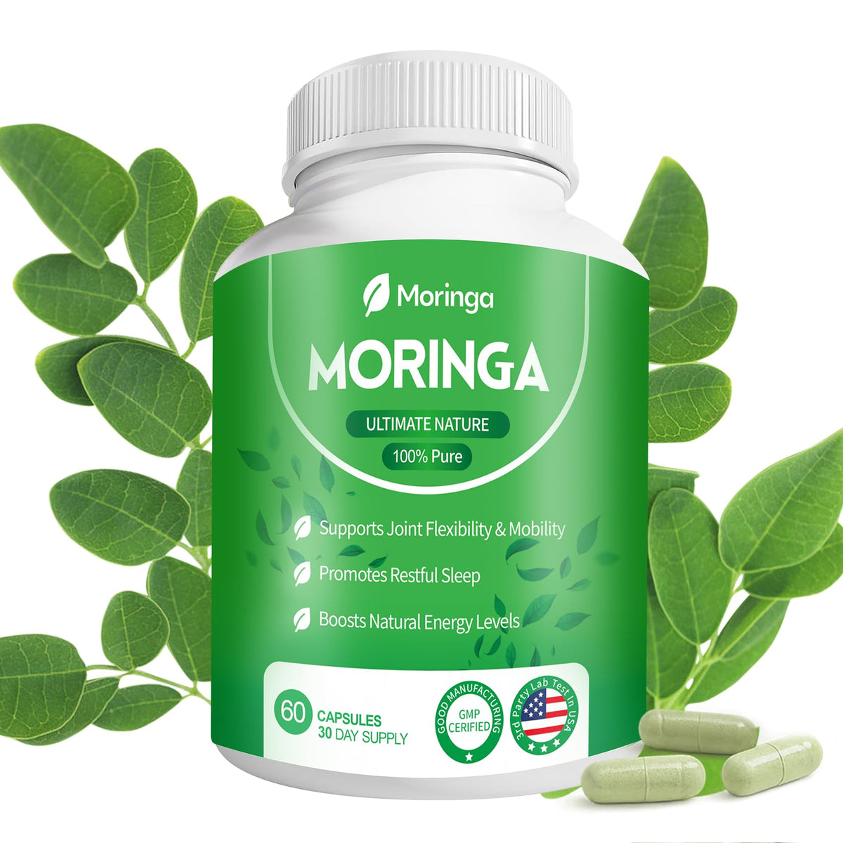 Fravonique Moringa 800 mg flacon – énergie naturelle au quotidien