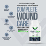 Dose quotidienne facile avec les capsules WoundWorx.