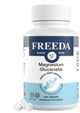 Freeda Magnésium Gluconate – bouteille : absorption douce pour muscles et nerfs au quotidien.