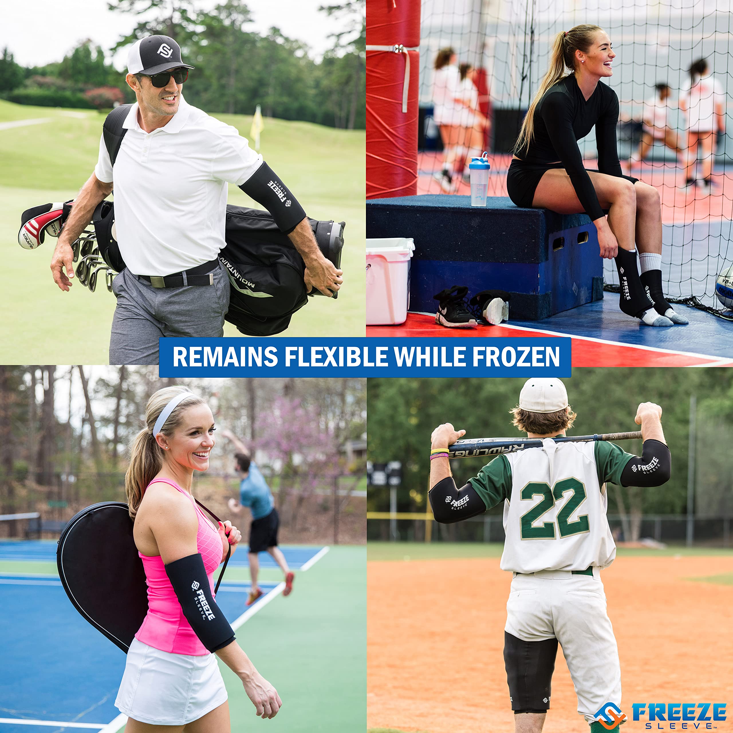 Freesleeve mollet: thérapie par glace et compression pour la récupération musculaire.