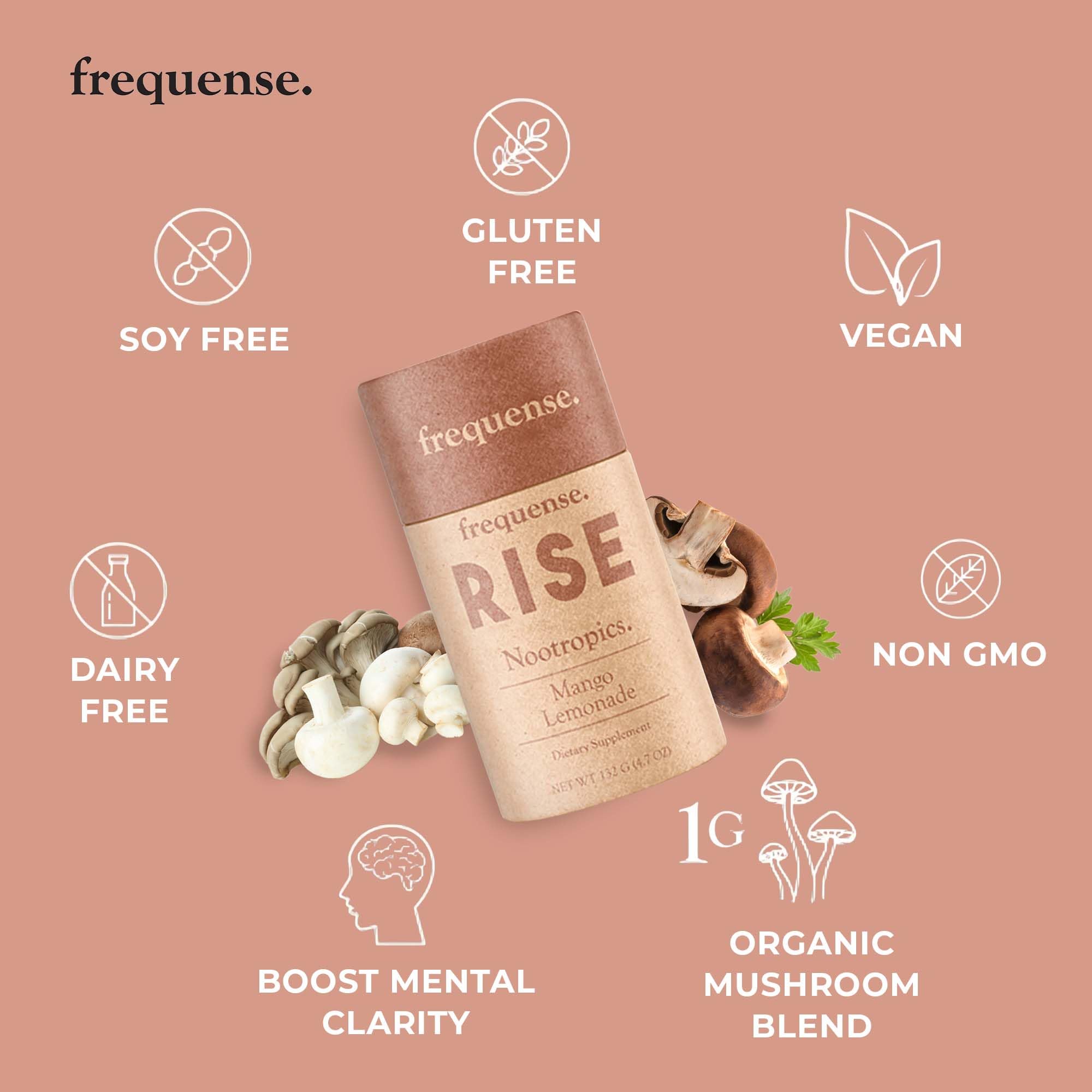 FREQUENSE Rise dégustation mangue-citronnade, expérience fruitée avec énergie soutenue