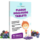 Fresh Knight révèle la plaque dentaire violet affichant les zones à brosser