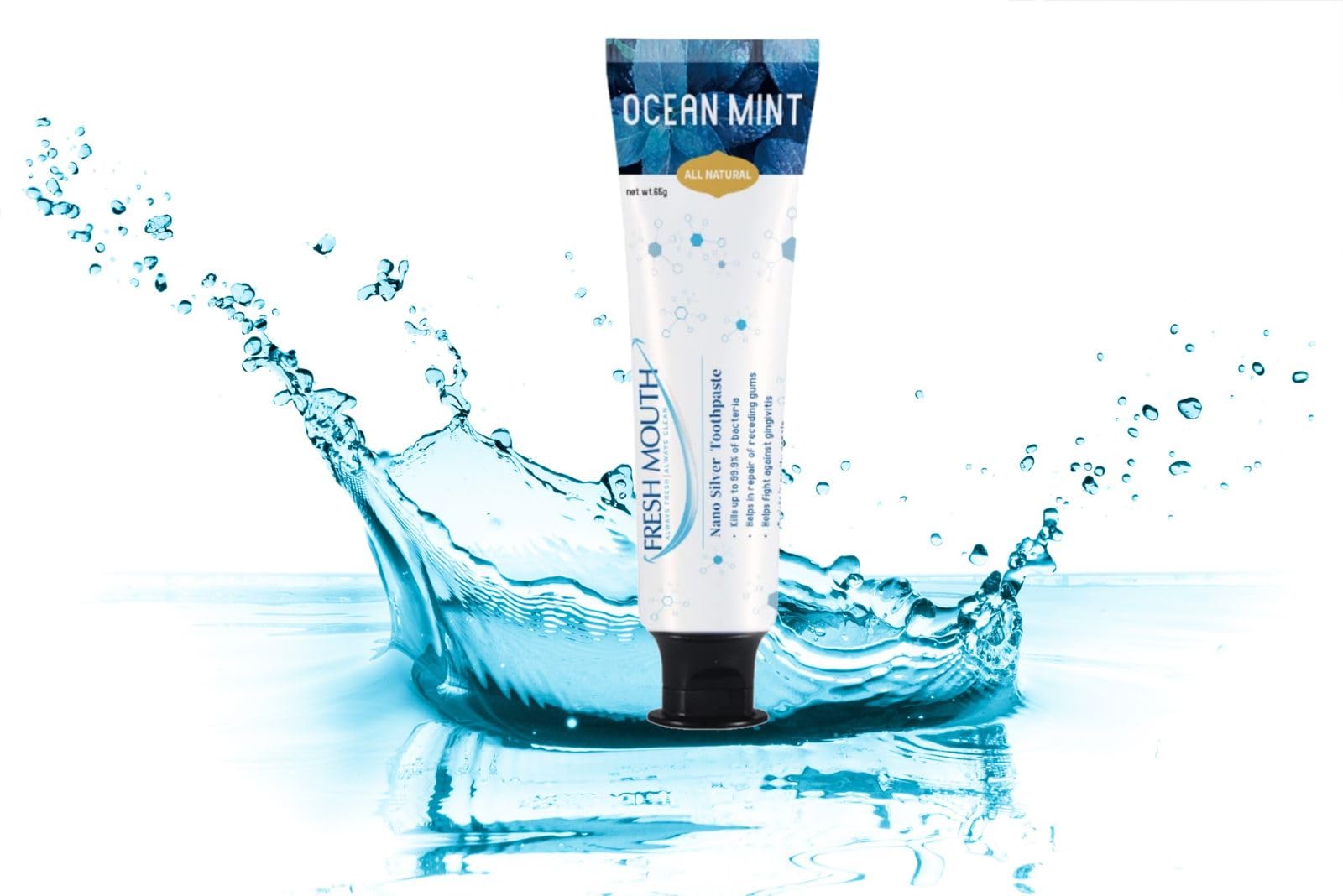 Fresh Mouth Menthe Océan, emballage compact pour une routine voyage pratique.