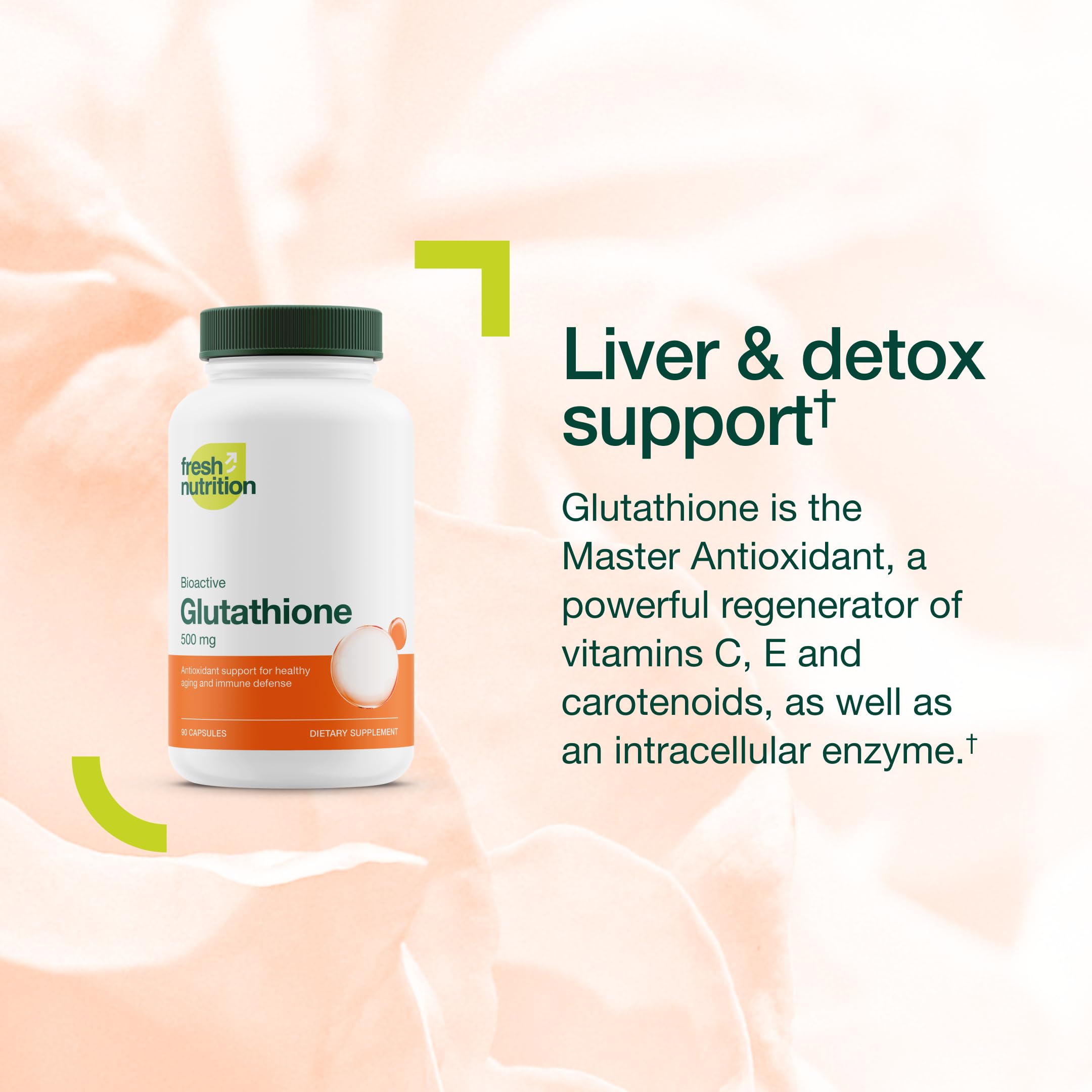 Gélules Fresh Nutrition sans soja et sans OGM pour un choix responsable.