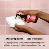 Gel nettoyant vulva Fresh Peaches sans parfum, douceur hypoallergénique