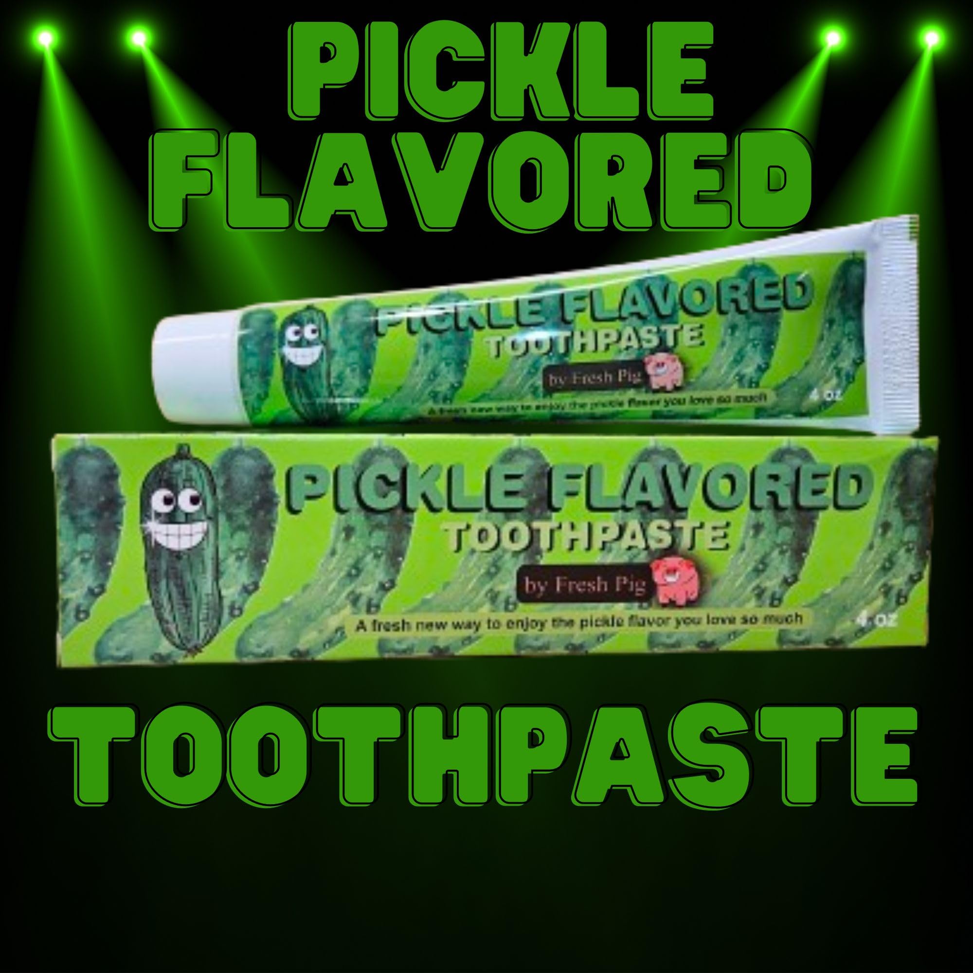 Dentifrice Fresh Pig présent dans bas de Noël, idée cadeau humoristique.