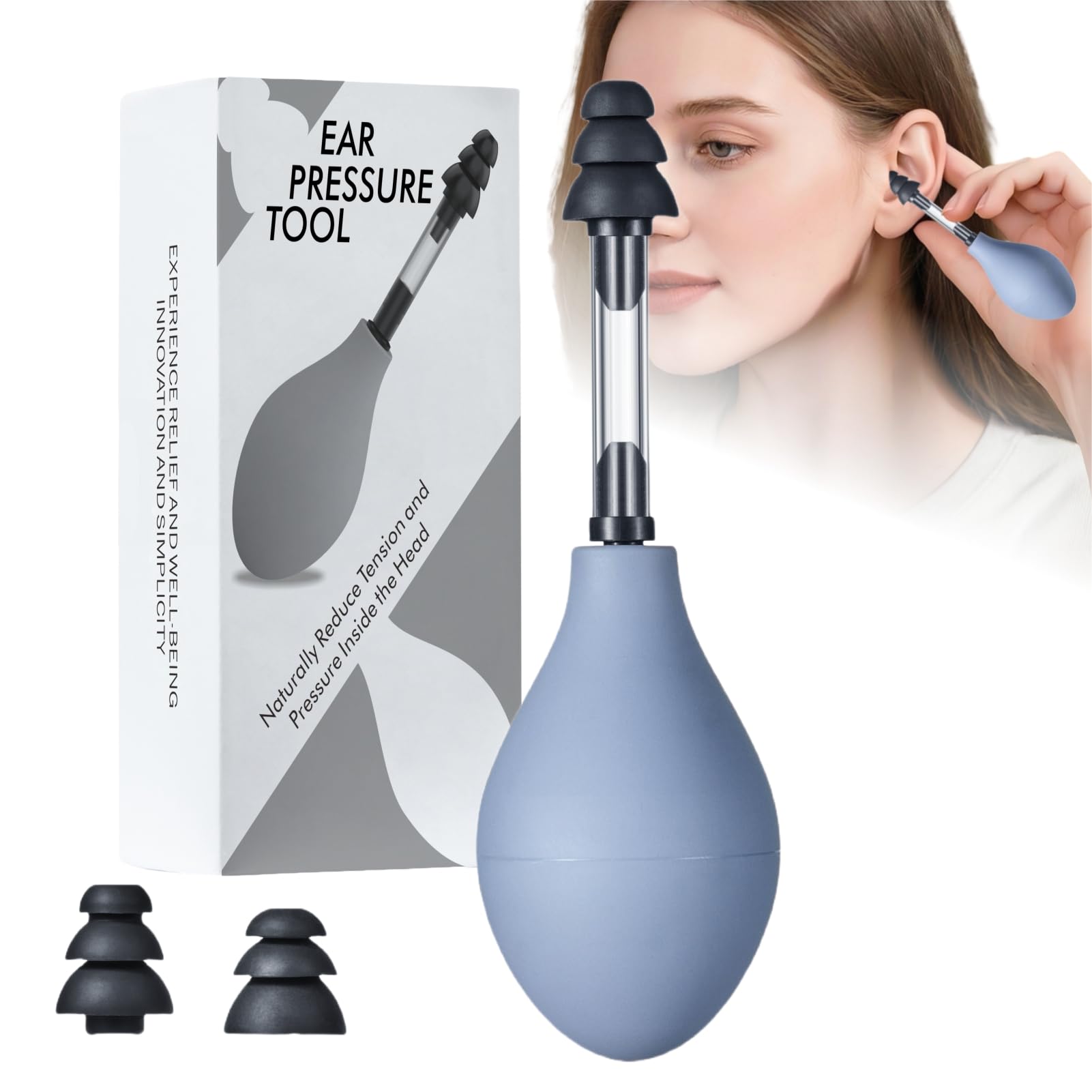 FRESHBRIEFS dispositif relief pression oreille en action lors d'un vol.