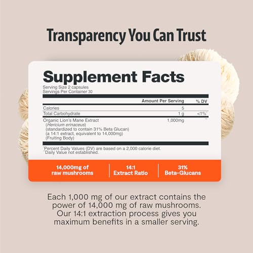 FreshCap bêta-glucanes 31%, profil nutritif pour le soutien cognitif