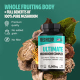 FreshCap champignons ultimes – dosage conseillé de deux gélules pour lintégration quotidienne.