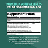 FreshCap champignons ultimes – extraction triple révélant des composants purs pour le bien-être.