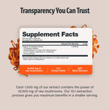 Cordyceps FreshCap: biologique certifié, sans OGM et sans gluten.