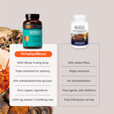 FreshCap Mushrooms: extrait triple pour optimiser l'absorption des nutriments.