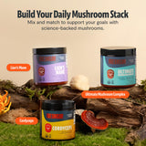 Ingrédients entiers: poudre cordyceps FreshCap Mushrooms pour vitalité naturelle.