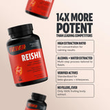 FreshCap Reishi - Emballage clair avec informations d’origine et pureté.