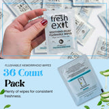 FreshExit lingettes hamamélis et aloe vera, soin apaisant pour la peau.