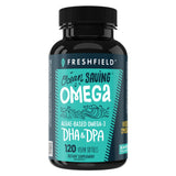 Freshfield Omega3 capsules algue, capsule riche en DHA et DPA, option vegan durable.
