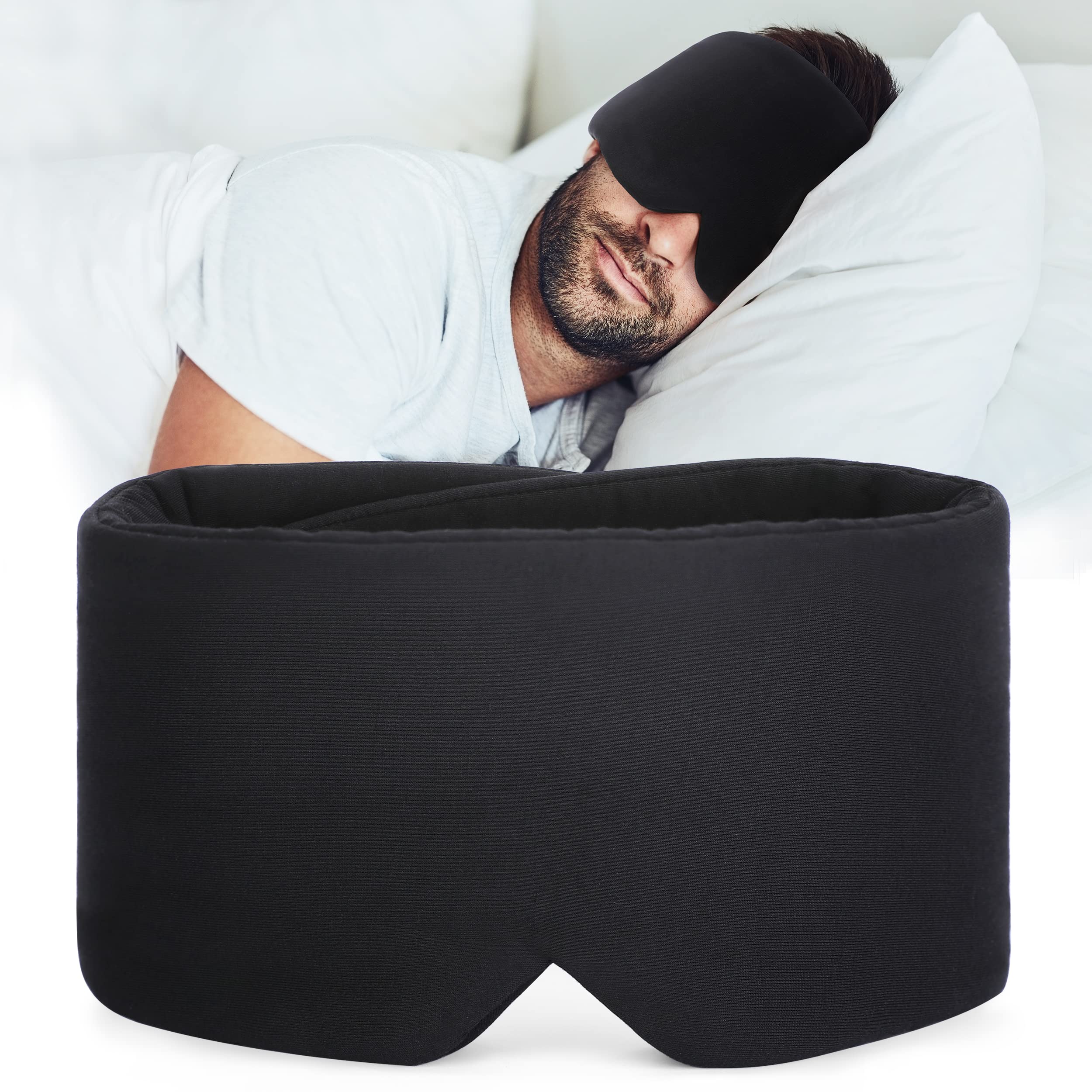 FreshMe Masque Sommeil blocage nez: bloque la lumière près du nez pour un sommeil plus calme.