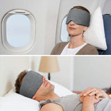 Masque FRESHME en coton gris, attache auto-agrippante réglable pour ajustement sûr et confortable.