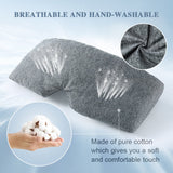 Masque FRESHME coton gris idéal pour voyage et repos nocturne.