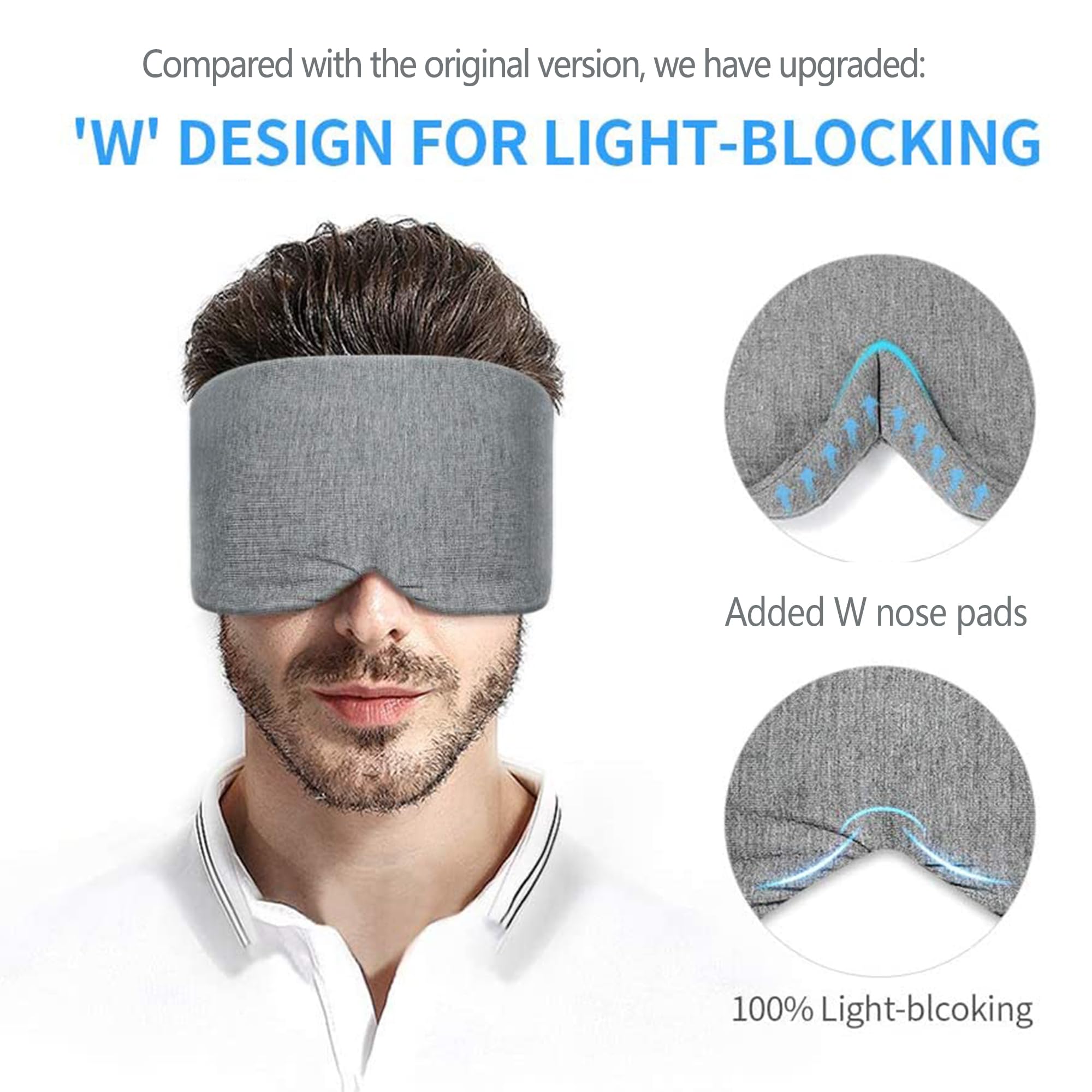 FRESHME masque-yeux coton protection-nez amelioree pour un confort durable