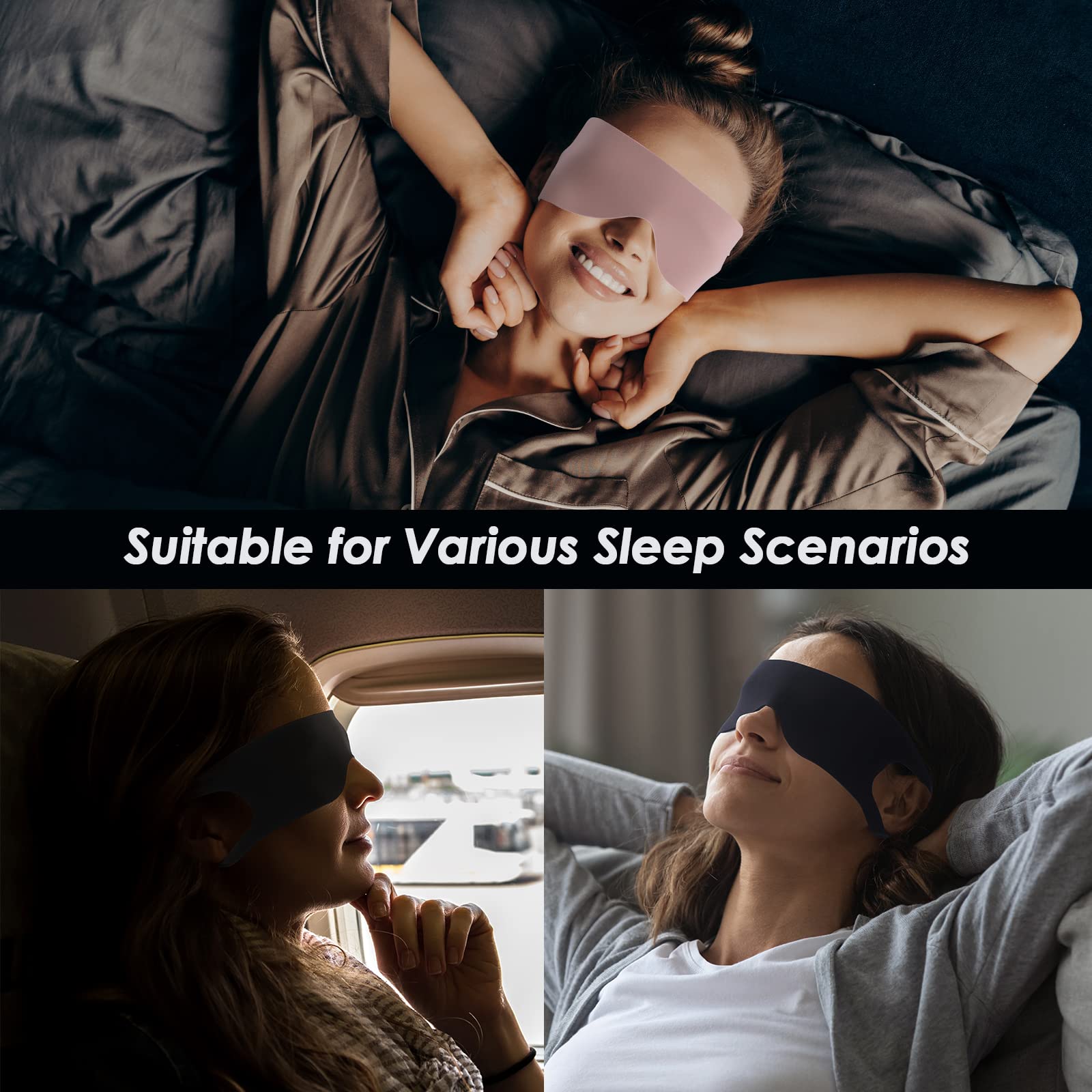 FreshMe masque yeux idéal pour voyage et sommeil