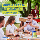Freshmile pastilles dentaires prêtes à utiliser, format compact, menthe rafraîchissante.