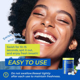 Freshmile tablettes dentifrice arôme coco pour une sensation rafraîchissante après chaque utilisation.