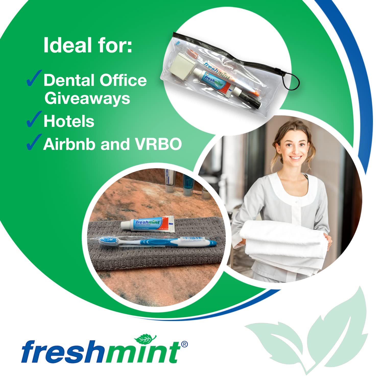 Arôme menthe frais du dentifrice Freshmint procure une sensation rafraîchissante.