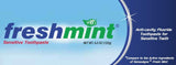 Dentifrice Freshmint Sensitive, tube menthe douce prêt à l'emploi quotidien.