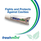 Dentifrice Freshmint végan et sans gluten, choix responsable.