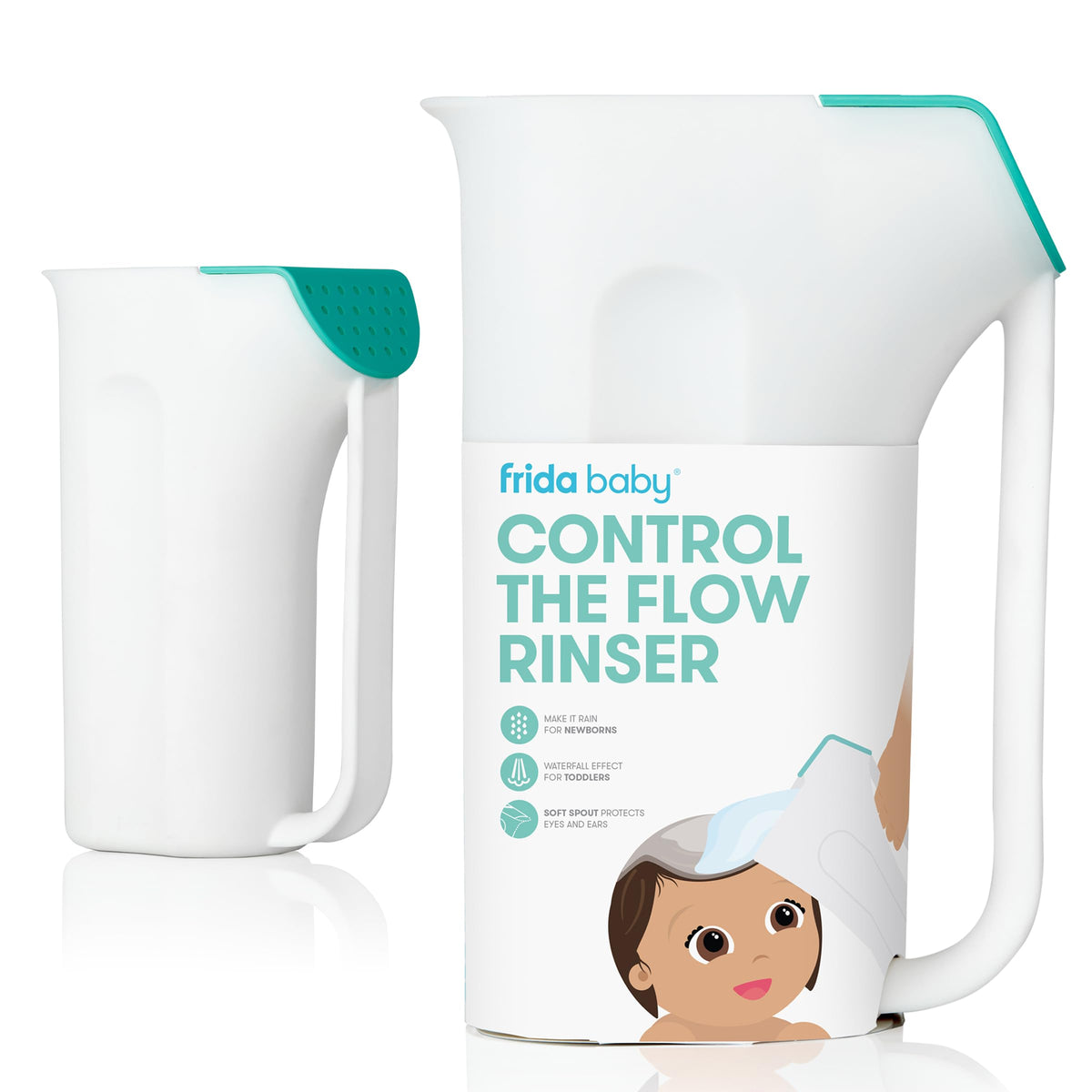 Frida Baby gobelet rinçage pour bain, lavage sans pleurs.