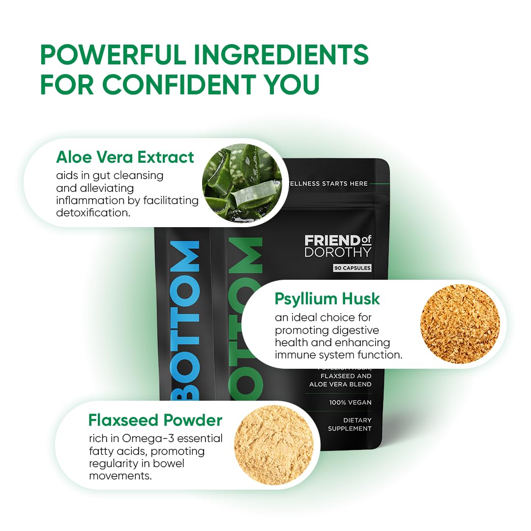 FRIEND OF DOROTHY Bottom Fibre extrait aloe vera, peut apaiser les inflammations intestinales.