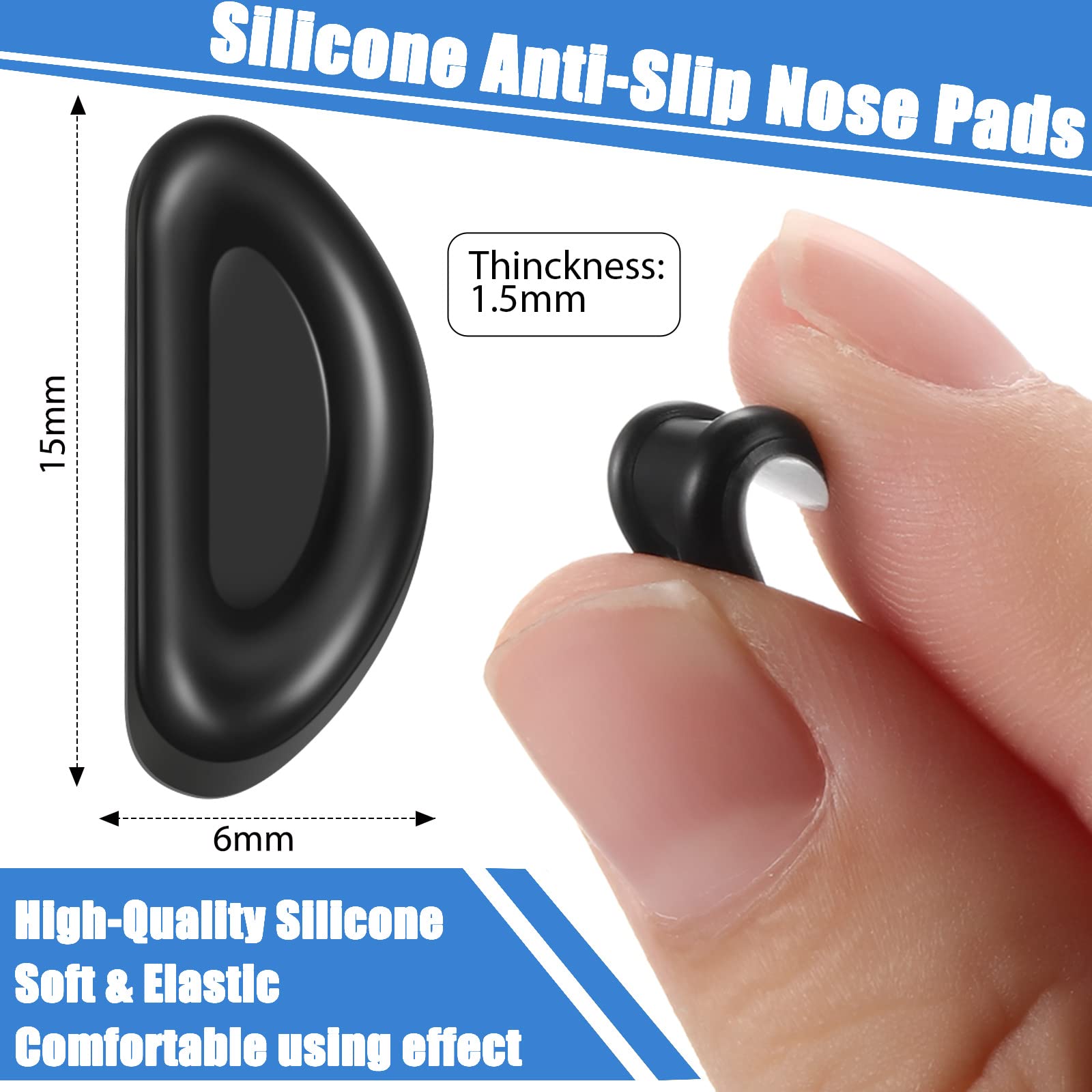 Frienda adhésifs pour nez en silicone doux avec adhérence anti-glisse.