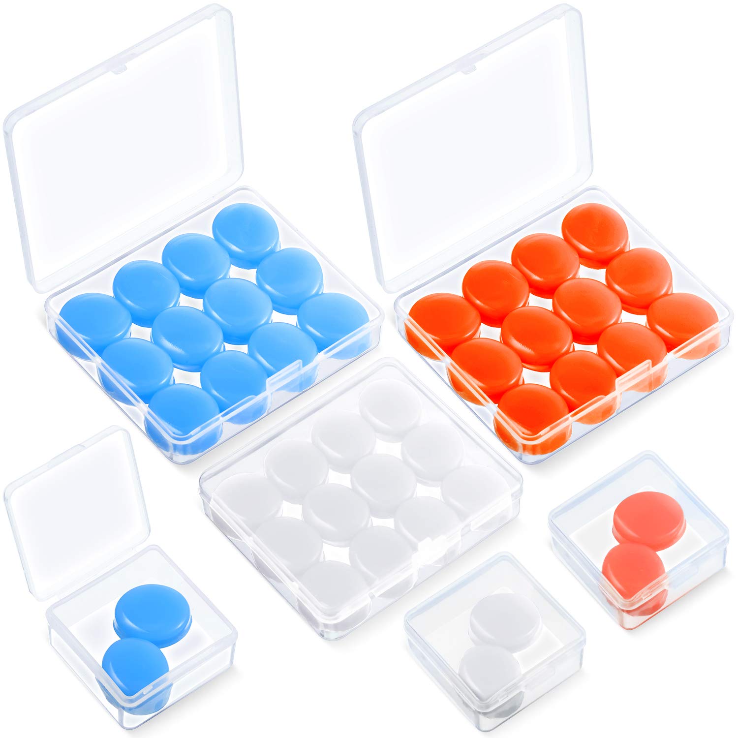 Frienda bouchons d'oreilles silicone ensemble, pour dormir et se concentrer dans le bruit.