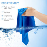 Frienda chiffon microfibre bleu pour lentilles et objectifs photo