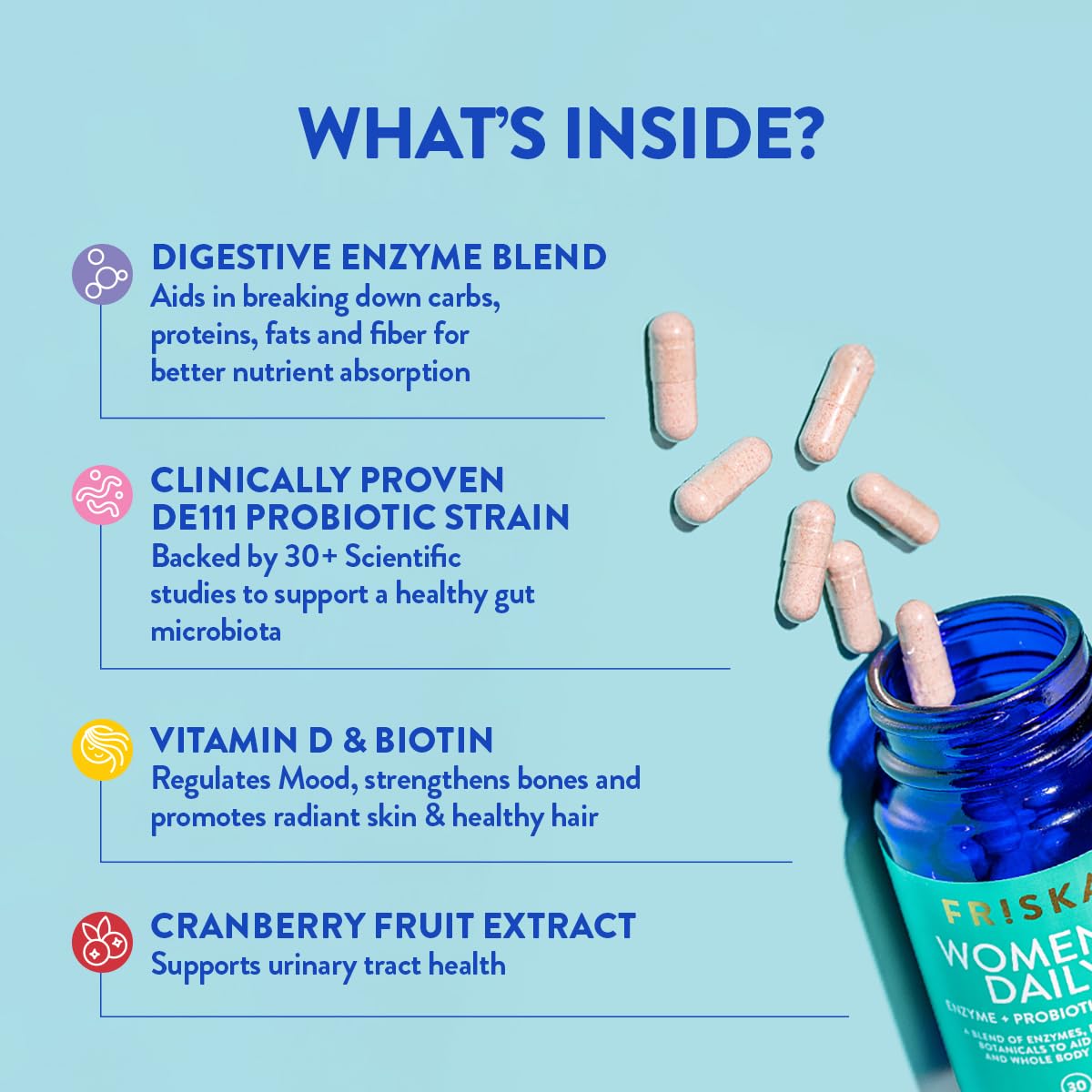 FR!SKA Digestif Quotidien Femmes – extrait de canneberge pour immunité et santé urinaire
