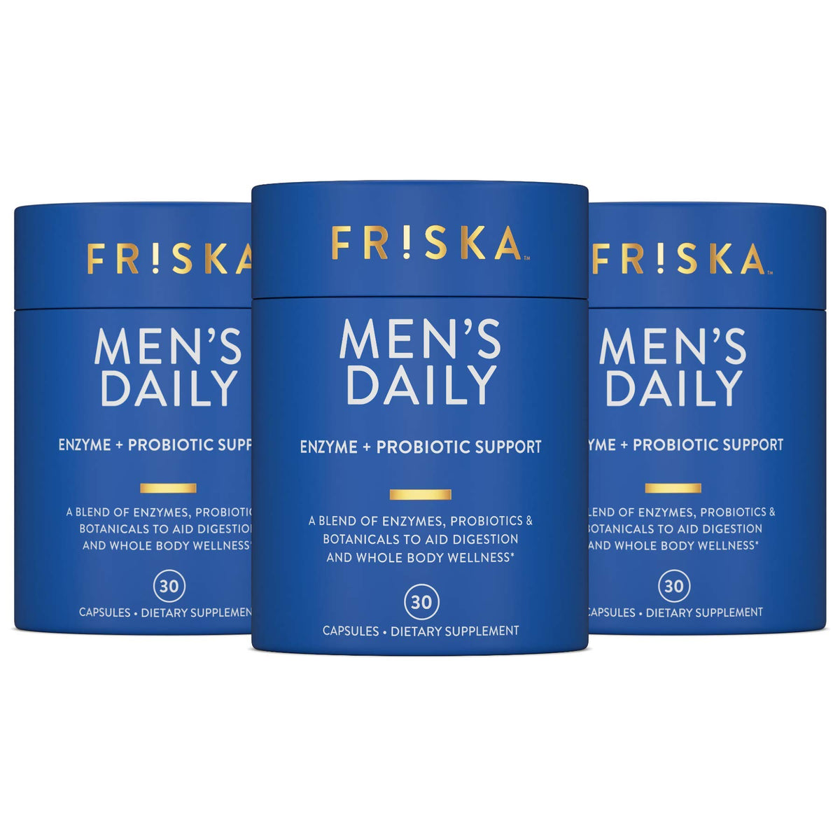 FR!SKA Hommes – bouteille d’enzymes digestives pour soutenir la digestion quotidienne.