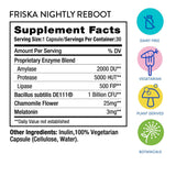 FR!SKA Nightly Reboot : verre d'eau à côté des capsules pour faciliter l'utilisation.