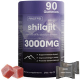 Gommes Fristfei Shilajit en bouteille, format pratique pour le quotidien.