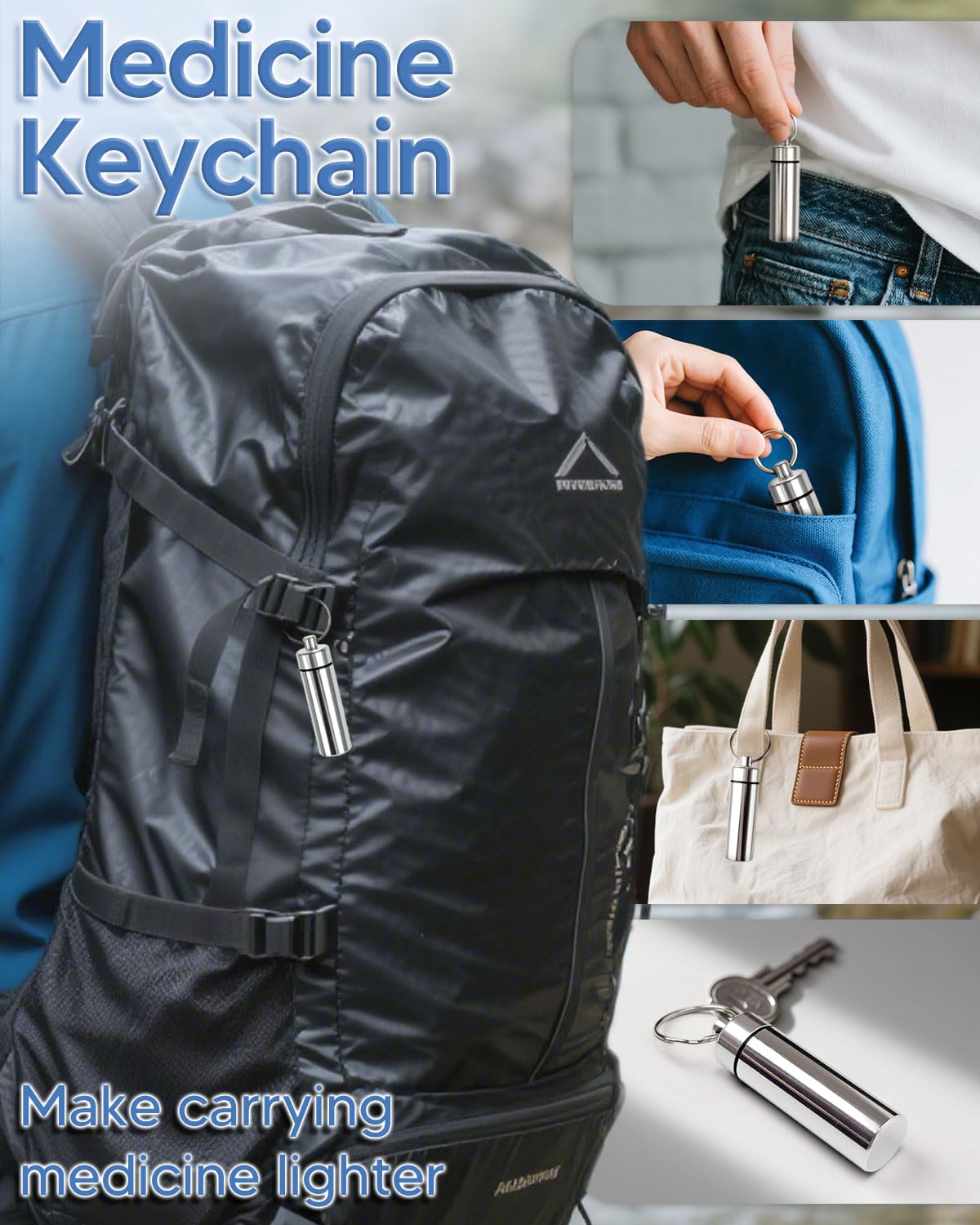 FRIWOLE kit-accessoires-pilulier-cle utile au quotidien en voyage.