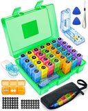 FRIWOLE Organiseur pilules mensuel 3x/jour, pratique pour voyager et rester organisé.