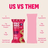 Barre FRO PRO PB et confiture, sans gluten, sans lactose et sans soja.