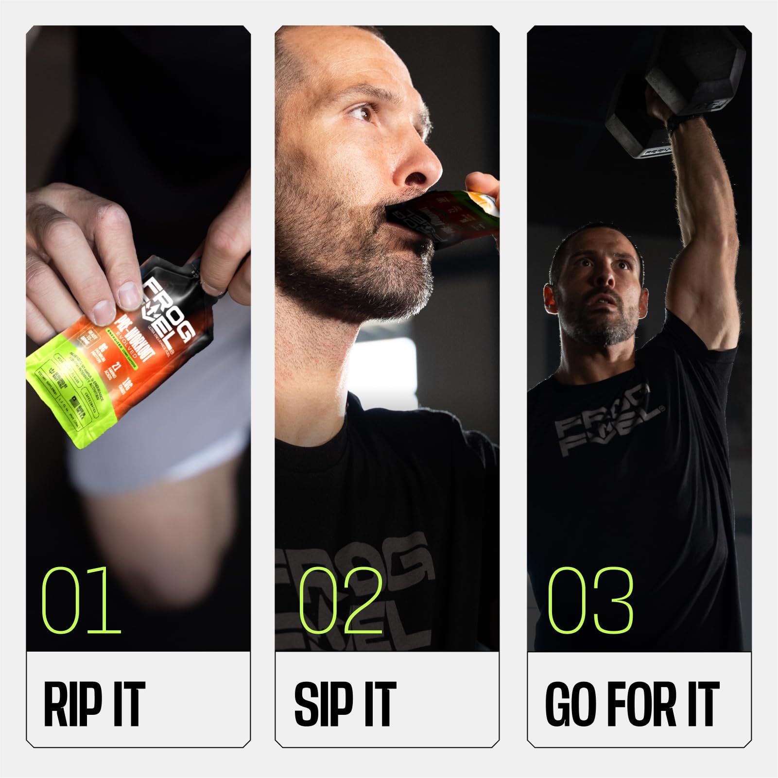 Frog Fuel Ultra Gel baie: format pratique à emporter pour l’entraînement.