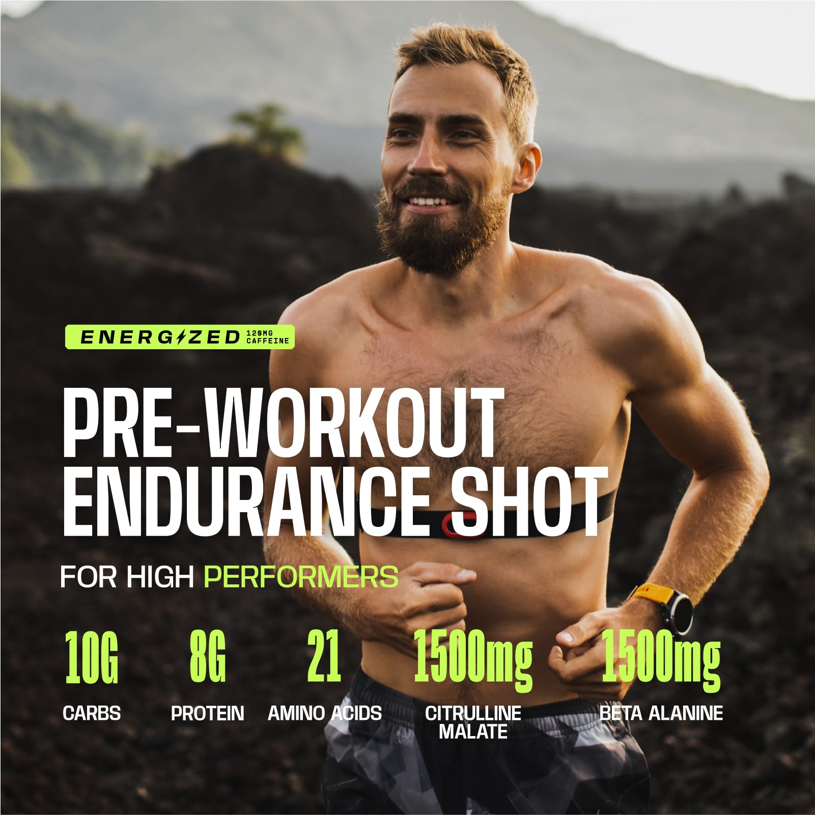 Frog Fuel Ultra Énergie dose baie: caféine et électrolytes pour l’hydratation.