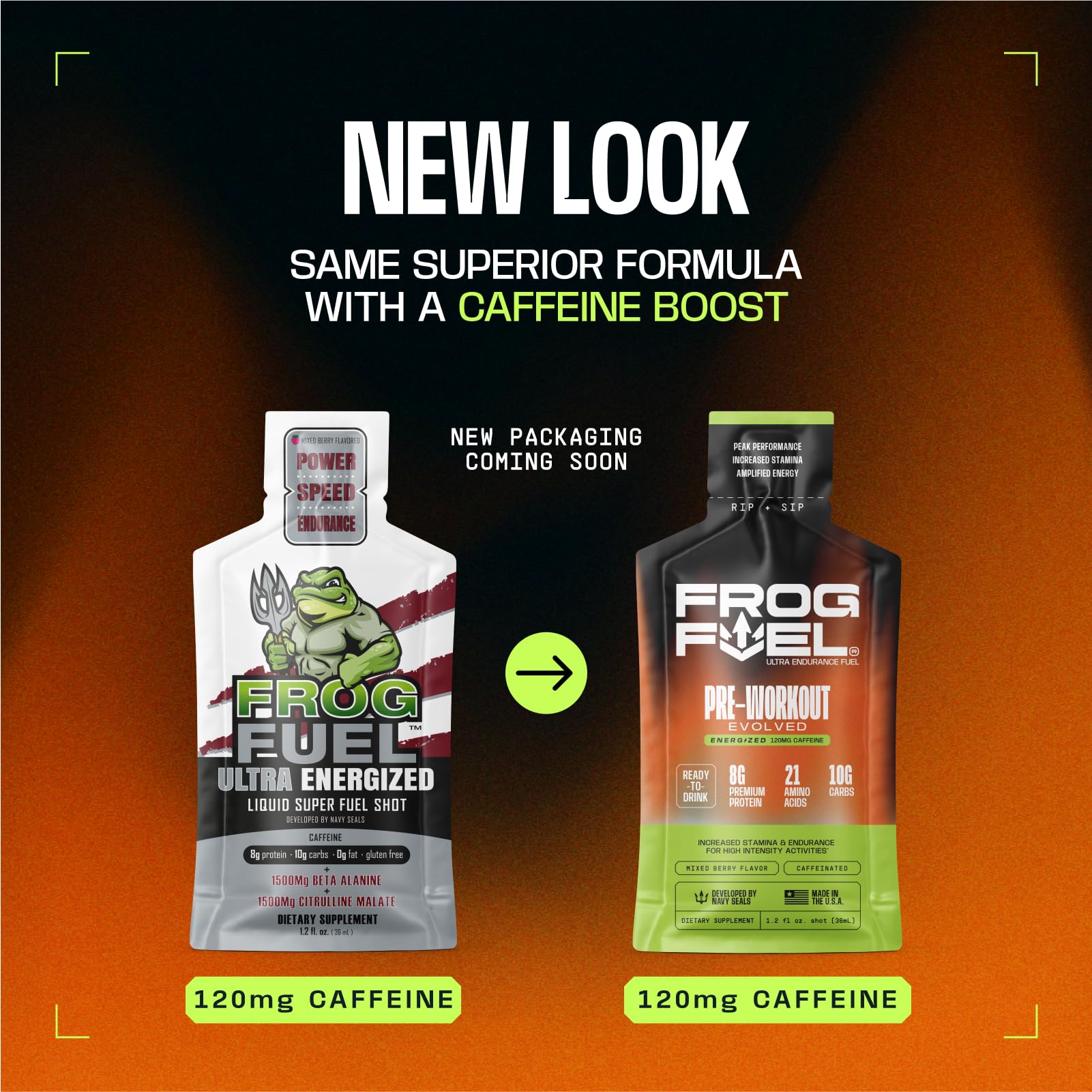 Frog Fuel Ultra Doser baie: idéal pré‑entraînement ou effort.