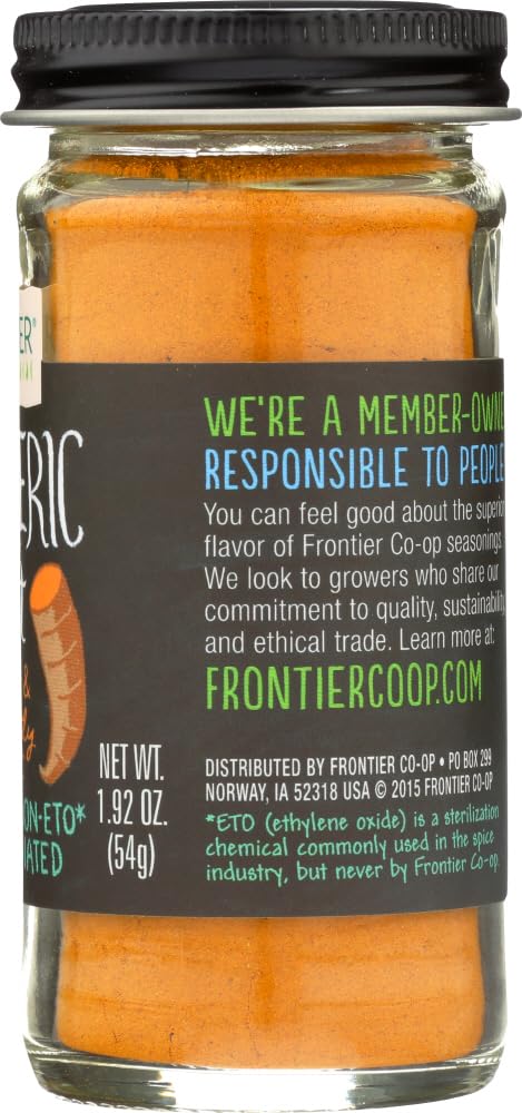 Épice Frontier Co-op, curcuma moulu, aromatise légumes et plats mijotés.