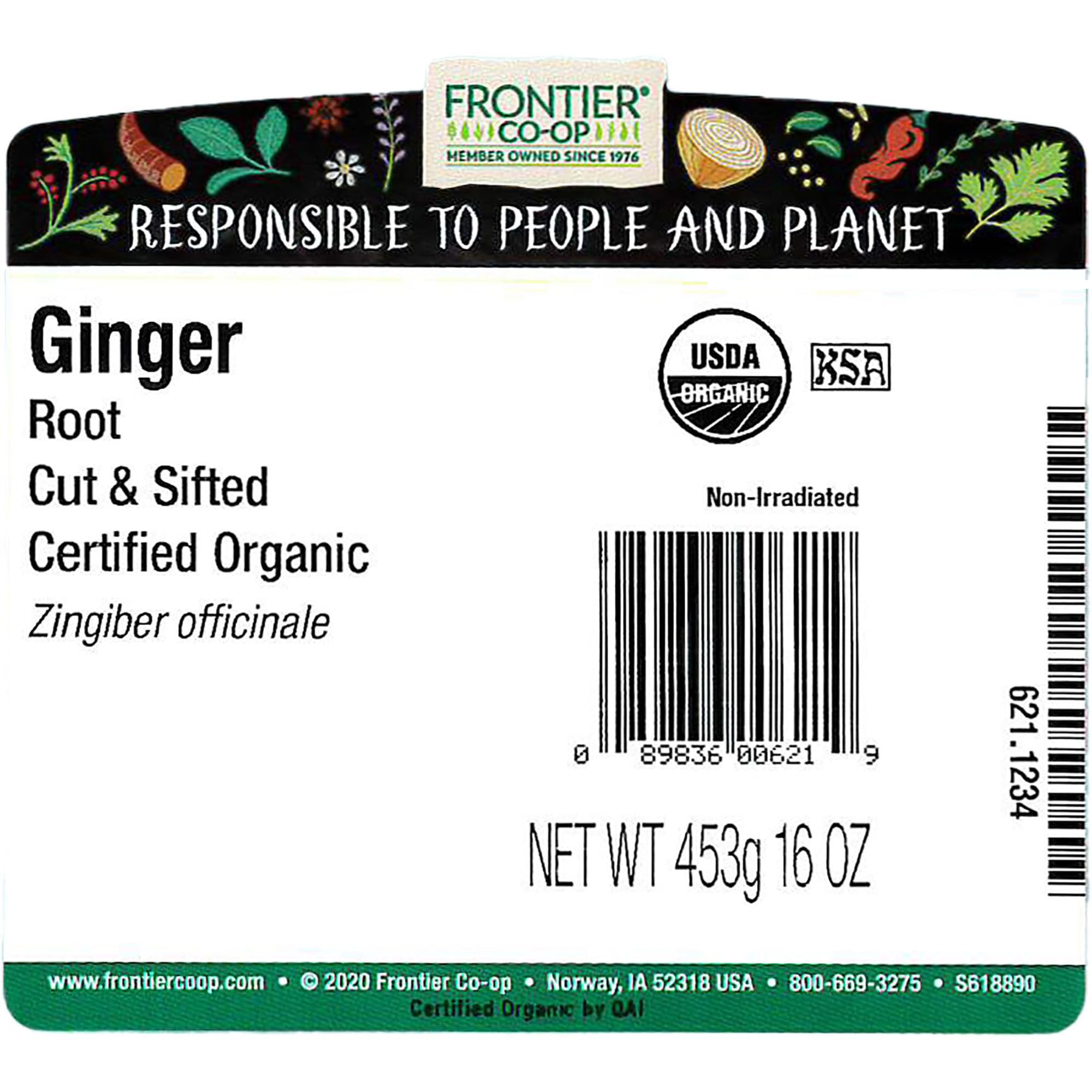 Frontier Co-op Gingembre arôme et utilisation cuisine, parfait pour sautés.