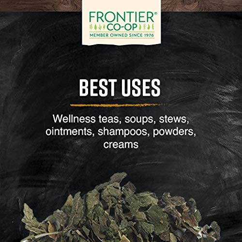 Frontier Co-op Ortie bio, sachet refermable pour conservation de fraîcheur.