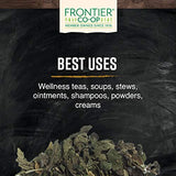 Frontier Co-op Ortie bio, sachet refermable pour conservation de fraîcheur.