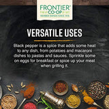 Frontier Co-op poivre noir bio, arôme boisé et floral pour plats.